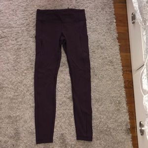 Maroon lulu leggings